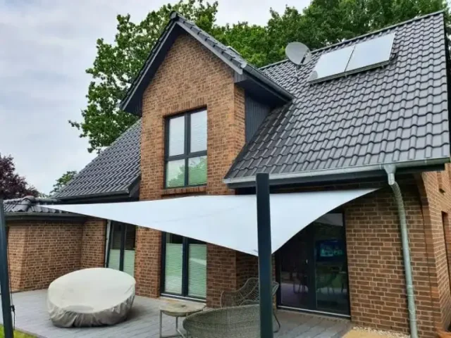 Sonnensegel nach Maß Ahrensburg Hamburg Umgebung Terrasse Balkon Garten